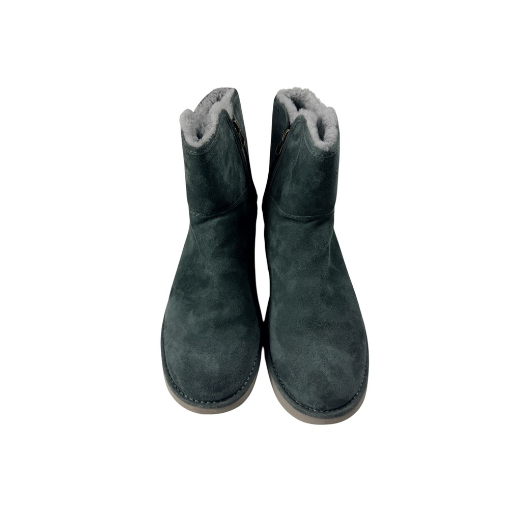 UGG Abree Mini Boot Women 11 Grigio Suede Sheepskin Water Resistant Excellent
